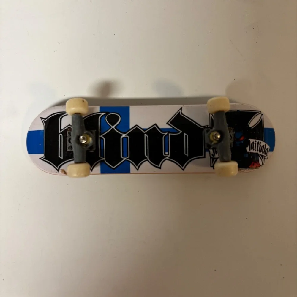 Tech Deck Blind Skateboards Fingerboard Blue White Graphic Miniature Skateboard